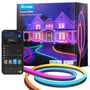 Govee Outdoor Neon LED Streifen Gartenbeleuchtung – 10m RGBIC IP67. Flexibler Lichtstreifen für Garten-Akzente.