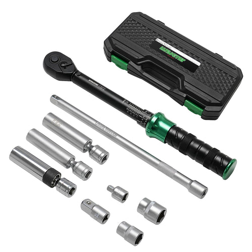 LLAVETOR Drehmomentschlüssel Set 3/8 Zoll 60 Nm mit Zündkerzennüssen aus Chrom-Vanadium-Stahl