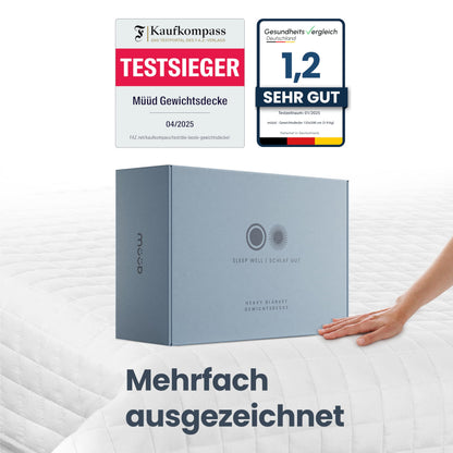 müüd® Gewichtsdecke Therapie & Schlaf 7kg - 135x200 cm