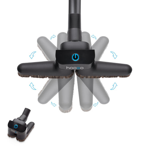 hoogo flipflop Universal Bodendüse - flex 35/32mm Adapter. Schwarze umschaltbare Bodendüse zur Reinigung von Hartboden und Teppich.