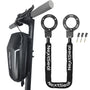 NextSeal E-Scooter Schloss Handschellenschloss mit Tasche, 90 cm – dreiteiliges Metall-Handschellendesign