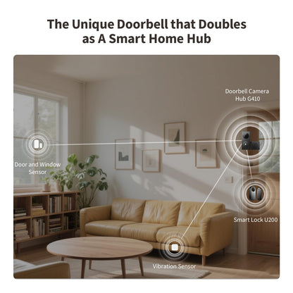 Aqara Smart Türklingel Kamera G410 mit Chime - 2K Matter Hub