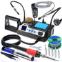 WEP 927-IV V1 Lötstation Profi Set 110W - EU Stecker: Rechteckige Basisstation, inkl. Lötkolben, Zubehör. Für präzises Löten elektron. Bauteile.