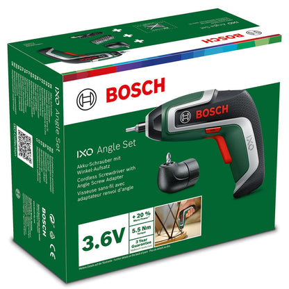 Bosch IXO 7 Akkuschrauber 3,6 V mit Winkel-Aufsatz – Amazon Edition