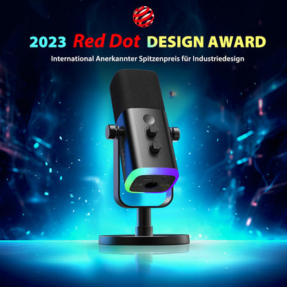 FIFINE MI6 Dynamisches Gaming-Mikrofon mit XLR und USB