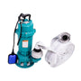 IBO Fäkalienpumpe Zerkleinerer Tauchpumpe - 1500W Schwimmer. Robuste, dunkle Pumpe mit Zerkleinerer und Schwimmer, für Abwasser und Fäkalien.