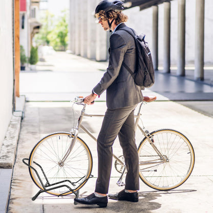 MEGHNA Fahrradständer Boden freistehend für MTB und Rennrad, 2 Stück