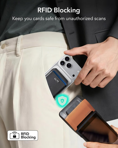 ESR Geo MagSafe Wallet mit Wo ist?-Funktion und RFID-Schutz, Schwarz