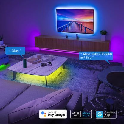 Govee WiFi LED Streifen 10m, Smart RGB Lichtband mit App-Steuerung