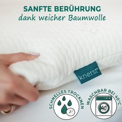 KNERST Nackenstützkissen Memory Foam orthopädisch Höhe 9 cm
