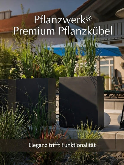 Pflanzwerk Pflanzkübel Divider Anthrazit 72x60x25 cm frostbeständig