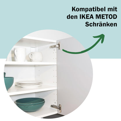 rudis-spareparts Softclose Scharnier für IKEA UTRUSTA 110°, 8 Stück