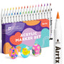 Arrtx Acrylstifte 36 Farben Set, Pinselspitze 1–3,5 mm, wasserfest, in zweilagiger Designbox