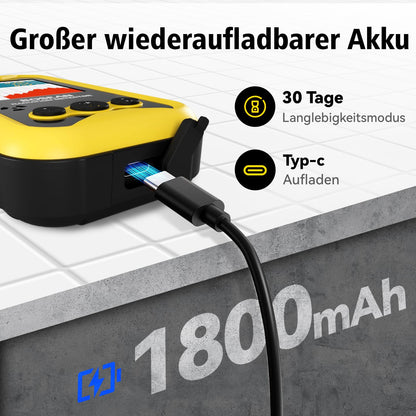 GLXY FS5000 Geigerzähler Strahlungsdetektor für Beta, Gamma, Röntgen