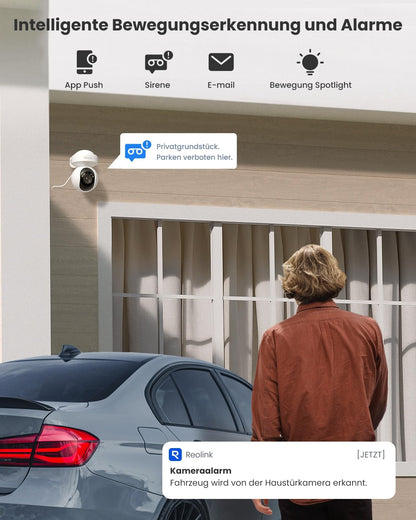 Reolink E1 Outdoor 5MP PTZ Überwachungskamera mit 3X optischem Zoom
