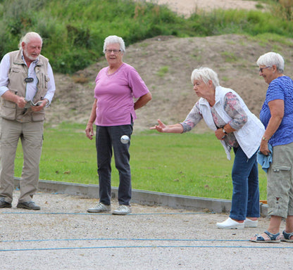 Homewit Boule Set mit 8 Metallkugeln, Petanque Spiel mit Tragetasche