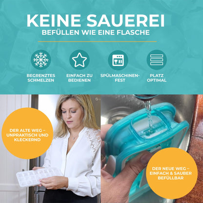 ICEBREAKER POP 2.0 Eiswürfelform aus Silikon mit Deckel, 3 Stück