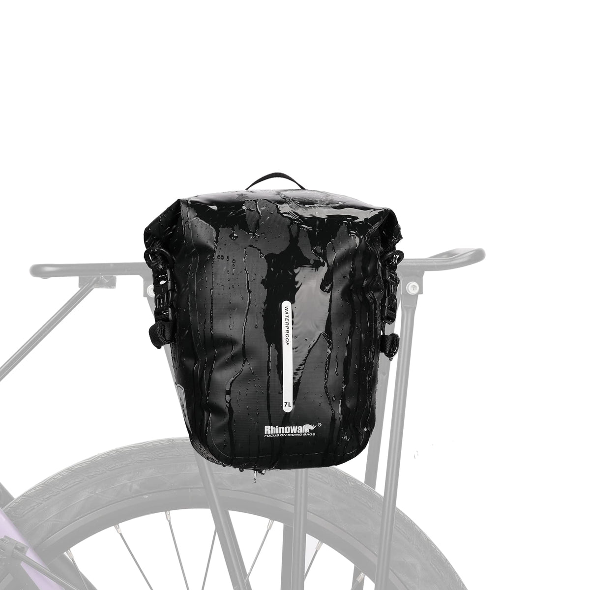 Rhinowalk Gepäckträgertasche 7L wasserdicht mit Schultergurt