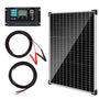 DERUXI Monokristallines Solarpanel-Kit 50W 12V mit 10A Laderegler