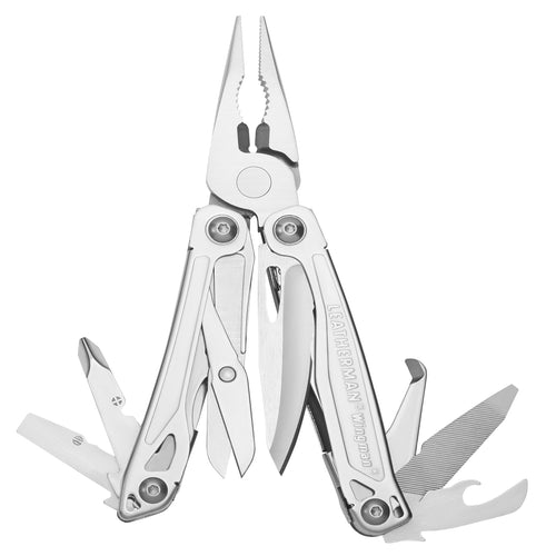 Leatherman Wingman Multifunktionswerkzeug für Alltag - Edelstahl. Silbernes Kombiwerkzeug mit 14 Funktionen für kleine Reparaturen und Aufgaben.