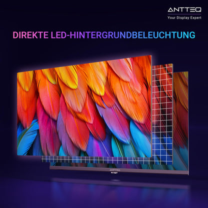 Antteq L32 Smart TV 32 Zoll Full HD D-LED Fernseher mit Triple Tuner