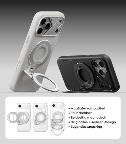Aulumu G09 Magnetische Handy-Ring-Halterung für MagSafe, Schwarz