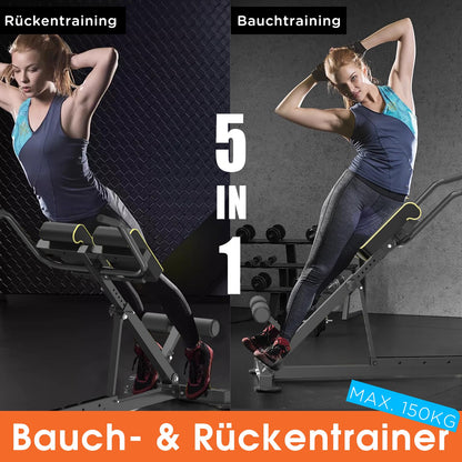 DH FitLife 5in1 Rückenstrecker Roman Chair – Klappbar