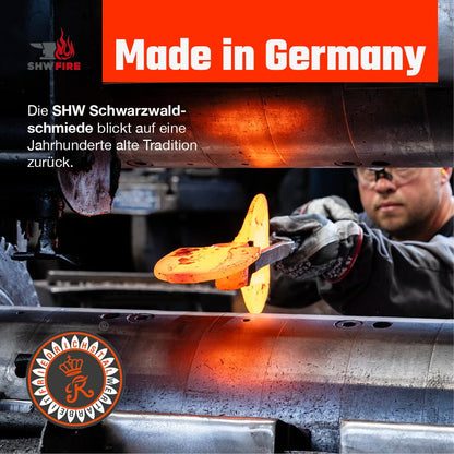 SHW-FIRE Hartboden-Reuthacke, Spezialstahl, 135 cm Eschenholzstiel