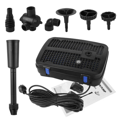 Forever Speed 4-in-1 Teichpumpe mit Filter und 11W UV-Klärer, 2500 l/h