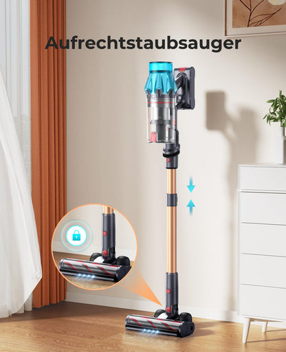 Fieety V7 Pro Akkustaubsauger, kabellos, 50 kPa Saugkraft, 600 W