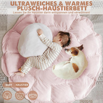 Mallify 5-in-1 Baby-Spielbogen mit Spieldecke und 6 Spielzeugen, rosa
