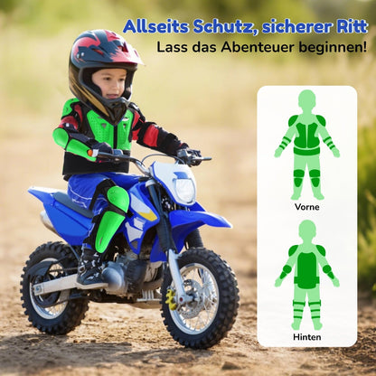 yeesport Protektoren-Set Kinder: Brustpanzer, Knie- & Ellbogenschutz
