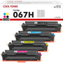 Canon 067H Kompatibles Tonerkartuschen-Set - CMYK 4er-Set: Vier rechteckige CMYK-Kartuschen erzeugen Farbdrucke im Laserdrucker.