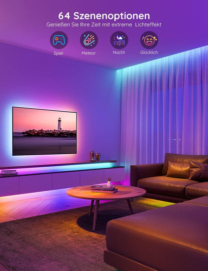 Govee RGBIC LED Streifen Musik Sync & App-steuerbar - 20m