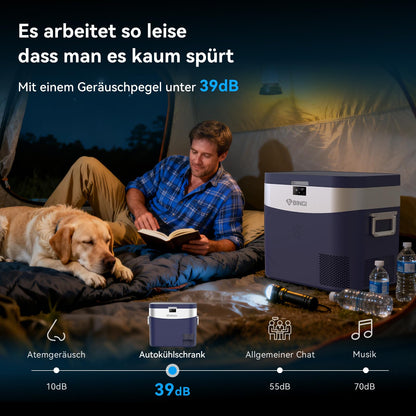 BINGI Kompressor Kühlbox 22L elektrisch für Auto, Camping und Zuhause