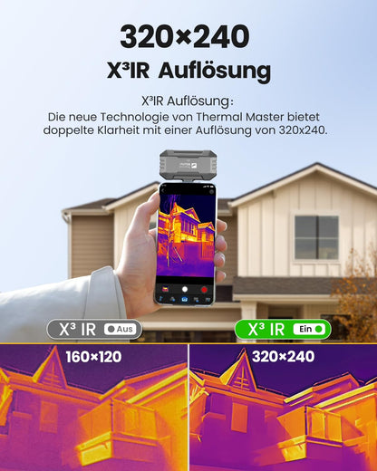 Thermal Master P1 Wärmebildkamera für iPhone und Android 320x240