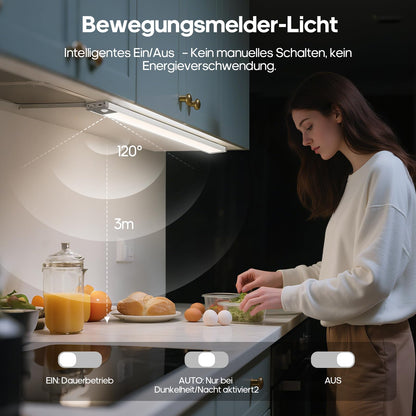 GOODEA LED Unterbauleuchte mit Bewegungssensor, 44,5 cm, 4er Set