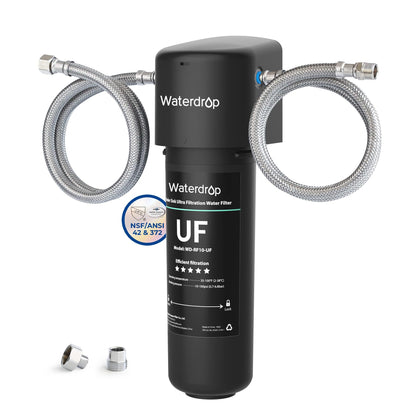 Waterdrop 10UA-UF Wasserfilter Untertisch - 0.01µm Ultra, weiß. Filtert Wasser von Mikropartikeln, Bakterien.