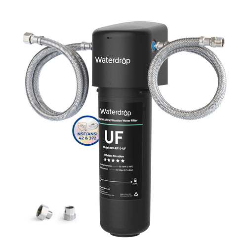Waterdrop 10UA-UF Wasserfilter Untertisch - 0.01µm Ultra, weiß. Filtert Wasser von Mikropartikeln, Bakterien.