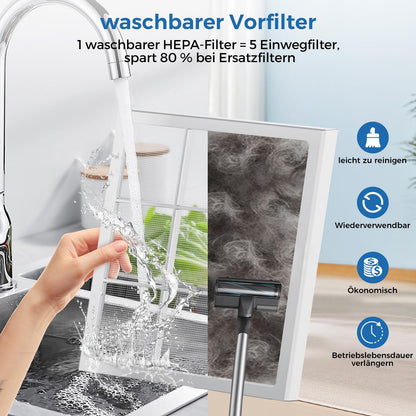 ZXBEER ZX001 HEPA-Luftreiniger für Räume bis 260 m², Weiss