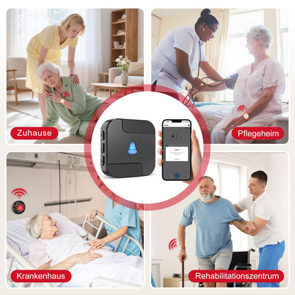 CallToU Notrufknopf für Senioren, WiFi Notfallarmband Set TY02