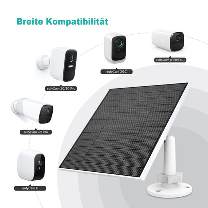 EverExceed Solarpanel für Eufy Kamera, 5W, USB-C, 3er-Pack