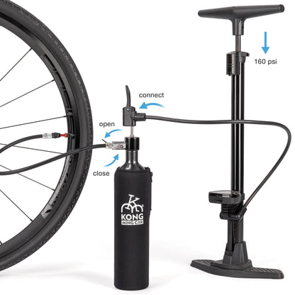 KONG MING CAR Tubeless Reifen-Booster 1,1 L für Presta-Ventile