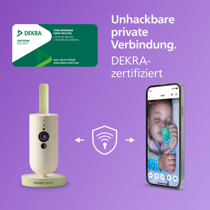 Philips Avent Connected Babykamera SCD643/26 mit App und Nachtsicht