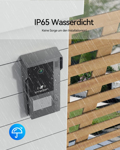 TMEZON IP Video Türsprechanlage 2-Draht - 7'' Touchscreen 1 Familie