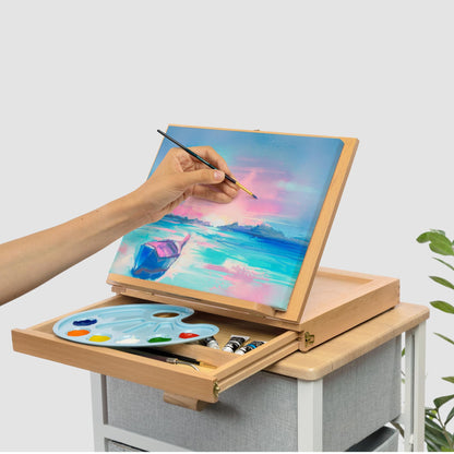 Zenacolor Leinwand auf Keilrahmen 5er Set 50x70 cm, 100% Baumwolle