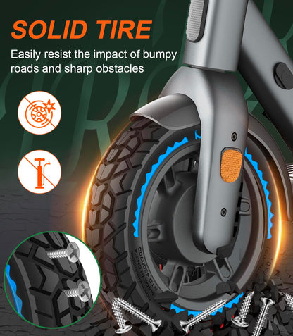 BANGTING Vollgummireifen 60/70-6.5 für E-Scooter, 2 Stück, Blau