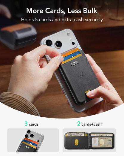ESR Geo MagSafe Wallet mit Wo ist?-Funktion und RFID-Schutz, Schwarz