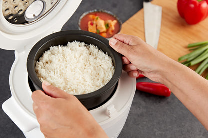 Yum Asia Tsuki Mini-Reiskocher - Pebble White (0.45L)