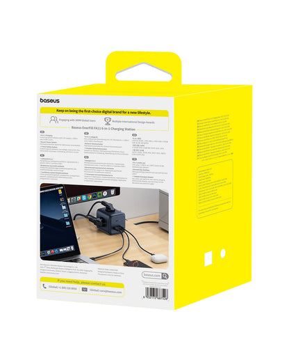 Baseus 67W GaN6 Steckdosenwürfel USB C Ladegerät 3-fach